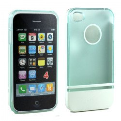 iPhone 4 4S Two Tone Case (LightBlueWhite)
